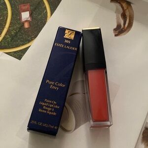 Estee Lauder 305 Envy Liquid Vinly Patently Peach Lip Gloss